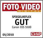 Testlogo Chip Foto Video Digital:Gut für EOS 550D