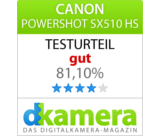 Test dkamera: Gut für Canon PowerShot SX510 HS